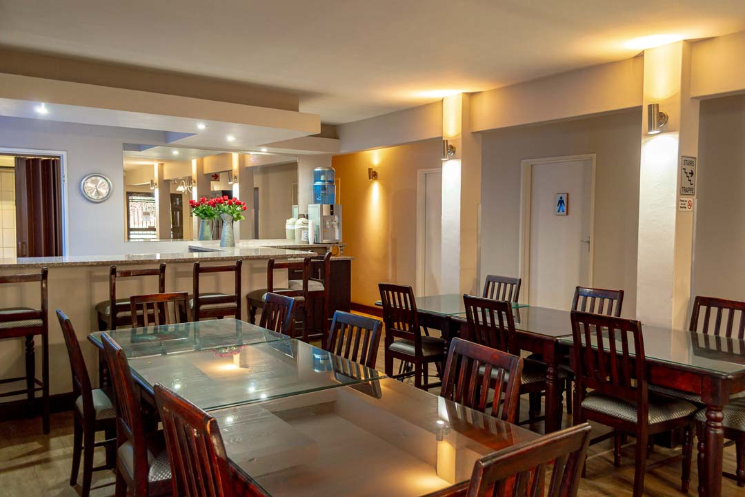 Dinning Area and Lounge in Hydro Guesthouse in Bloemfontein